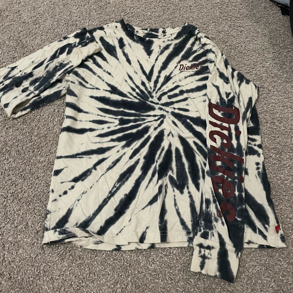 tie dye long sleeve dickies tee